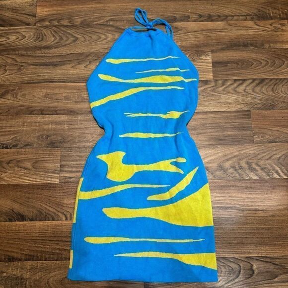 Green & Blue FN Knit Dress - Picture 1 of 3